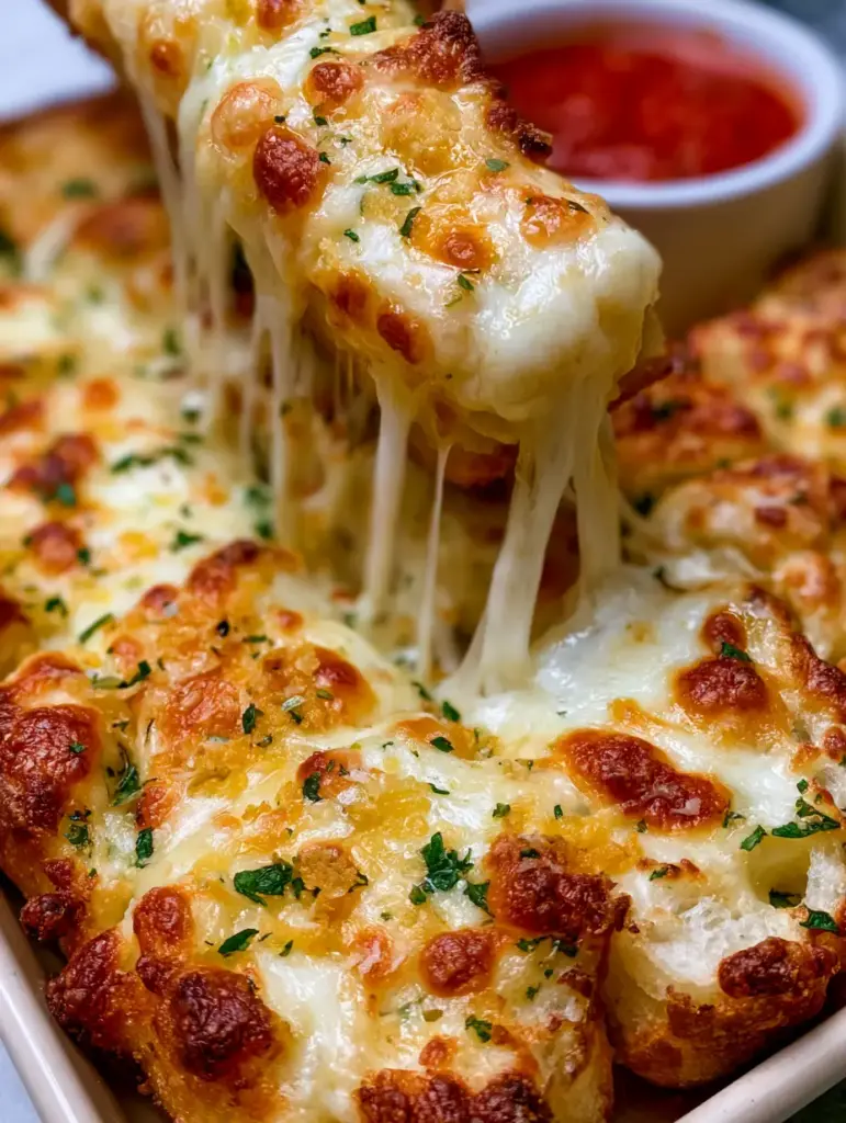 Bâtonnets de fromage garnis de copeaux de parmesan toastés et d'herbes vertes italiennes.
